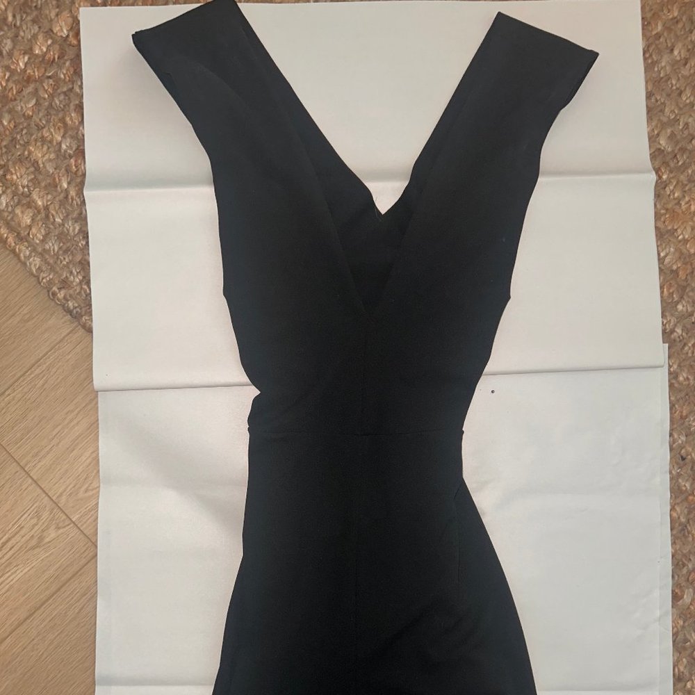 Lulus Thinking Out Loud Black Backless Jumpsuit